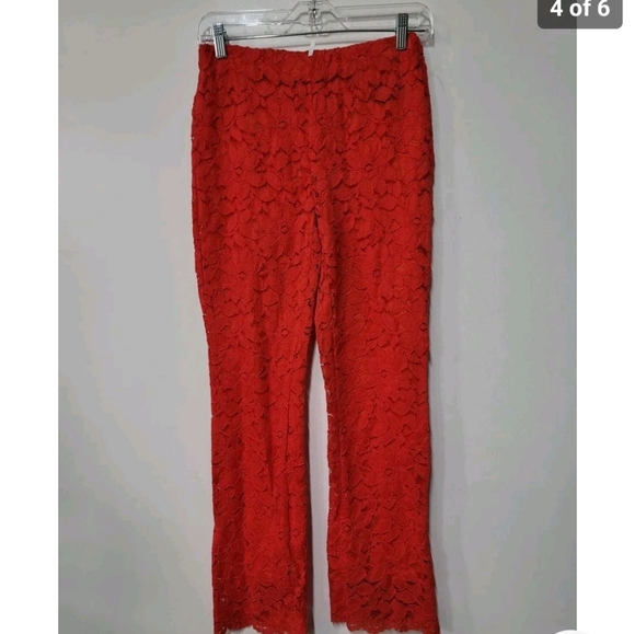 Free People Wild Laces Pull-On Crop Flare Pants Size Xs - Picture 4 of 7